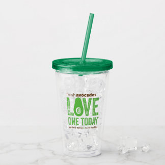 Avocado Toast Acrylic Tumbler Acryltrinkbecher