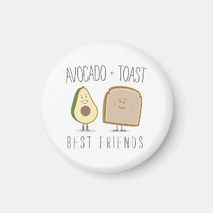 Avocado + Toast-beste Freund-lustiger Magnet