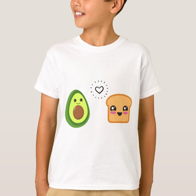 Avocado Toast für Kinder T-Shirt (Vorderseite)
