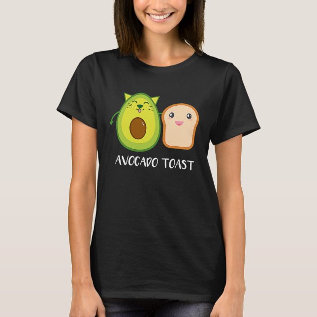 Avocado Toast gesunde Ernährung Habit Niedlich Veg T-Shirt (Vorderseite)