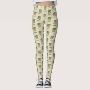 Avocado Toast Hipster Brille graue Haare Leggings