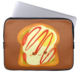 Avocado Toast mit Eiern und Tomaten Laptopschutzhülle