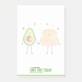 Avocado Toast Post-It® Notes, 4" x 6" Post-it Note Klebezettel