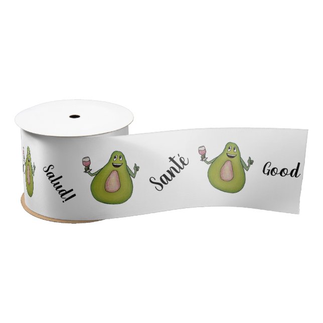 Avocado Toast Satinband (Spule)