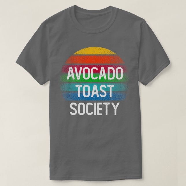 Avocado tobt Gesellschaft T-Shirt (Design vorne)