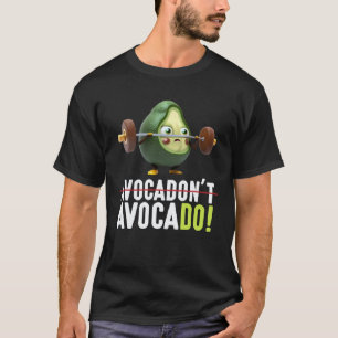 Avocado-Training Fitness-Gewichtheben Gym Vegan T-Shirt