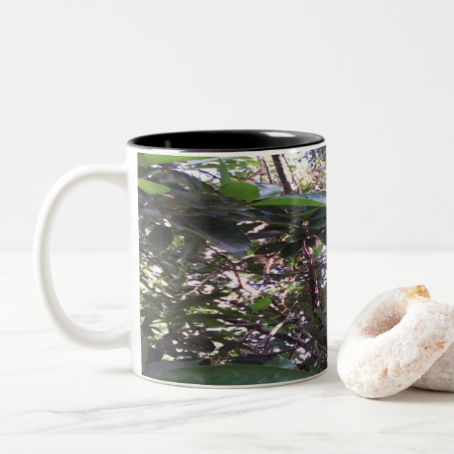 Avocado Tree Zweifarbige Tasse (Mit Donut)