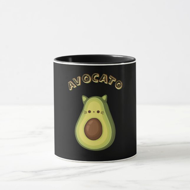 Avocado und Cat Lovers. AVOCATO-Tasse Tasse (Zentrum)