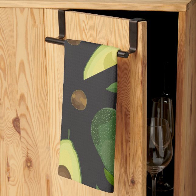Avocado-Untersetzer aus Stoff Geschirrtuch (Drittel gefaltet)