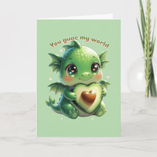 Avocado Valentine Feiertagskarte