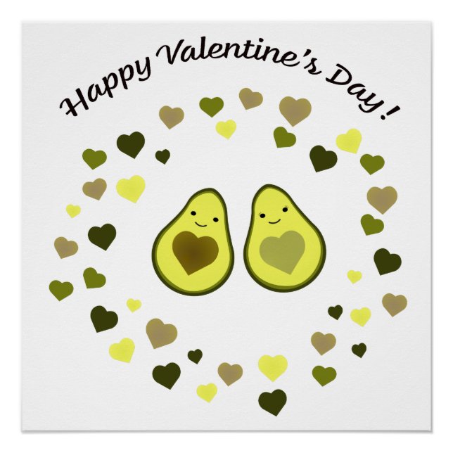 Avocado Valentine Poster (Vorderseite)