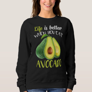 Avocado Vegan Vegetarian Guacamole Sweatshirt
