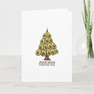Avocado-Weihnachtsbaum Karte