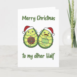 Avocado Weihnachtslicht Funny Avocados Adult Clot Feiertagskarte