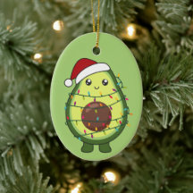 Avocado Weihnachtslicht Funny Avocados Adult Clot