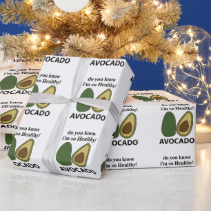Avocado Weißt du, dass ich so gesund bin Avocado Geschenkpapier