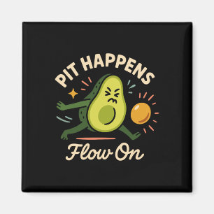 Avocado Yoga Lustig Namaste Pun Pflanzen-basierte Magnet