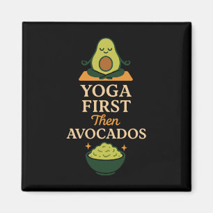 Avocado Yoga Lustig Namaste Pun Pflanzen Fitness S Magnet