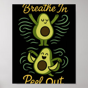 Avocado Yoga Lustiger Namaste Pun Plant-sed Fitnes Poster