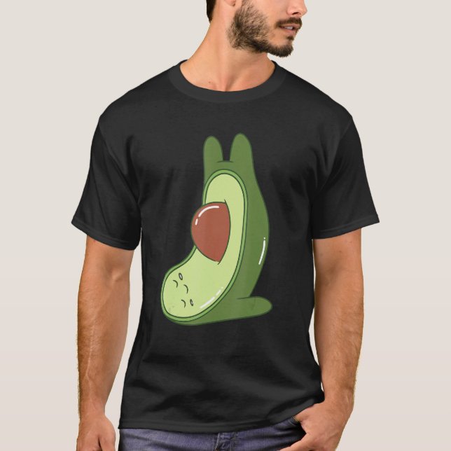 Avocado Yoga T-Shirt (Vorderseite)