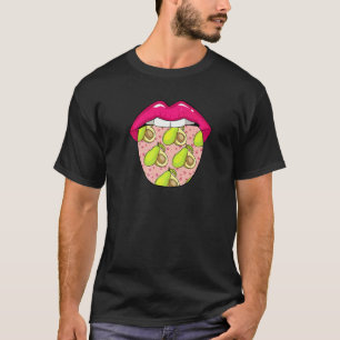 Avocado-Zungen-Gemüse-Veganer Guacamole Vegetarisc T-Shirt