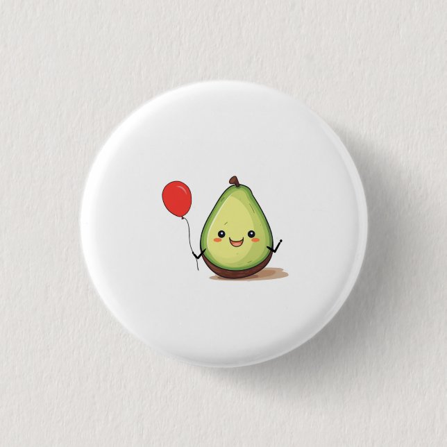 Avocadodesign, Avocadothema Button (Vorderseite)