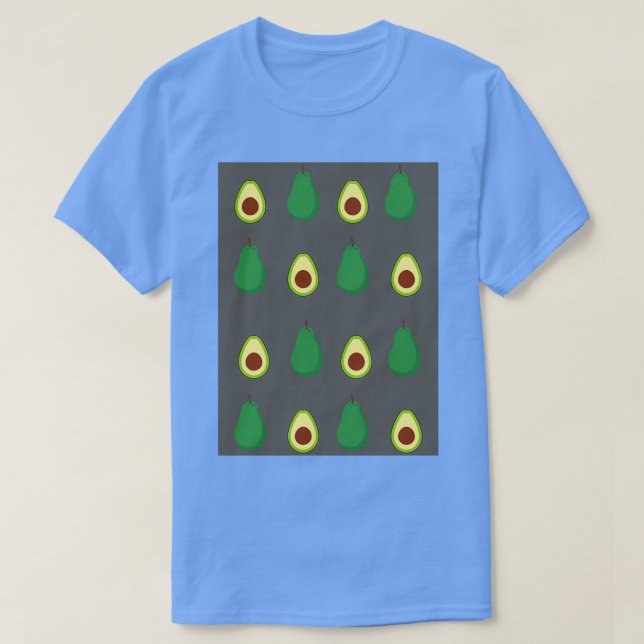 Avocadomuster dunkelgrau T-Shirt (Design vorne)