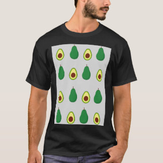 Avocadomuster hellgrau T-Shirt