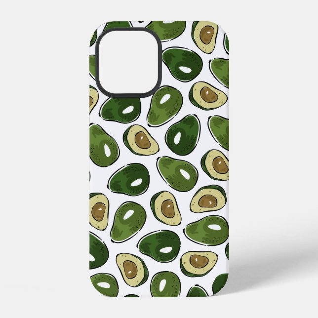 Avocadomuster iPhone 12 Hülle (Rückseite)