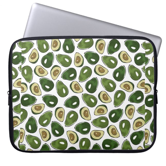 Avocadomuster Laptopschutzhülle (Vorderseite)