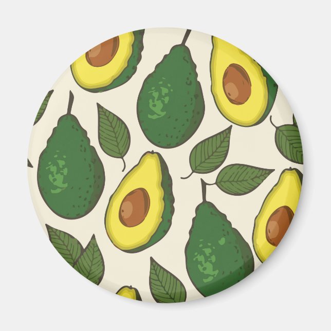 Avocadomuster Magnet (Vorne)