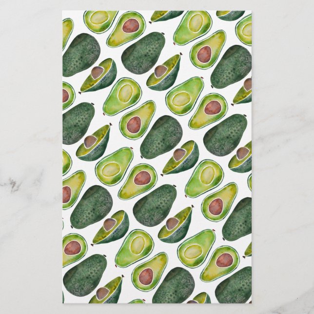 Avocados Briefpapier (Vorderseite)