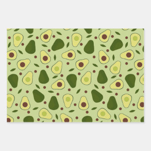 Avocados et feuilles