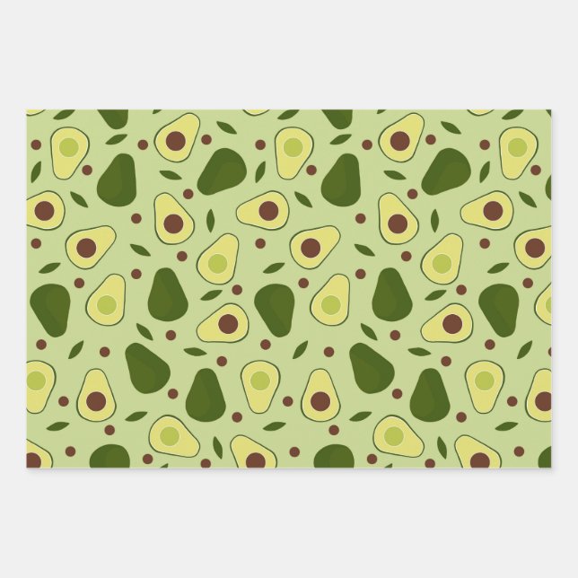 Avocados et feuilles (Devant)