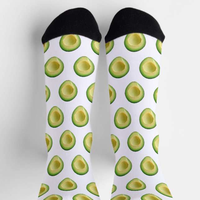 Avocados Green Guacamole 4Eva Crew Socken (Oben)