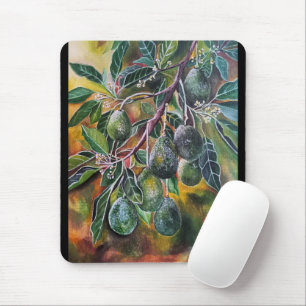 Avocados in der Herbstsonne Gemälde von Alfred Fox Mousepad