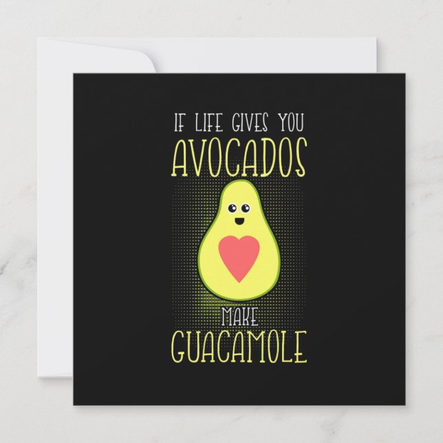 Avocados Make Guacamole Einladung (Vorderseite)