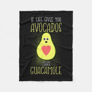 Avocados Make Guacamole Fleecedecke