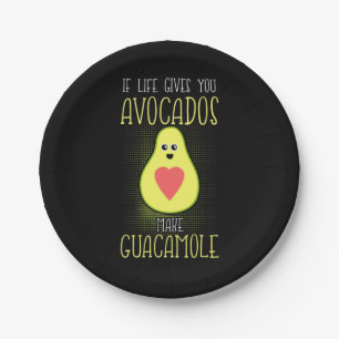 Avocados Make Guacamole Pappteller