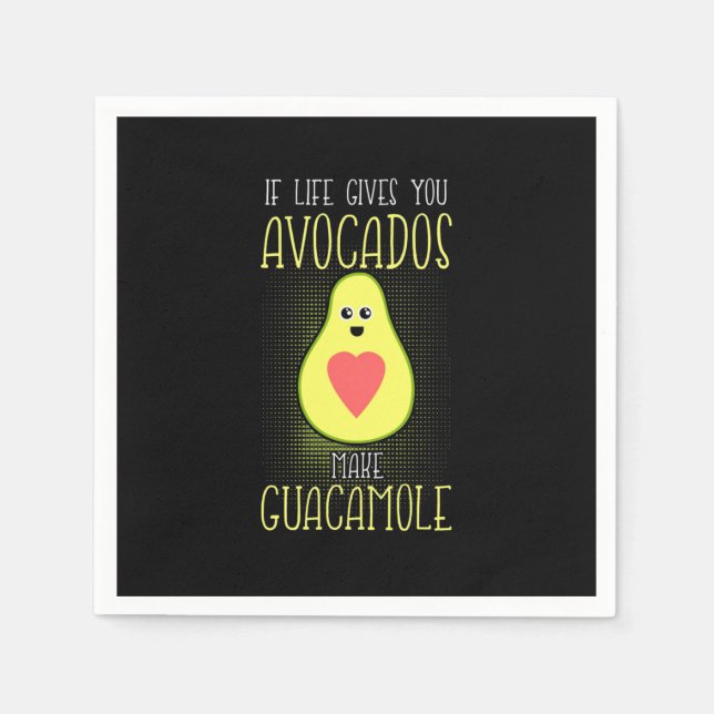 Avocados Make Guacamole Serviette (Vorderseite)