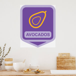 Avocados-Symbol Poster