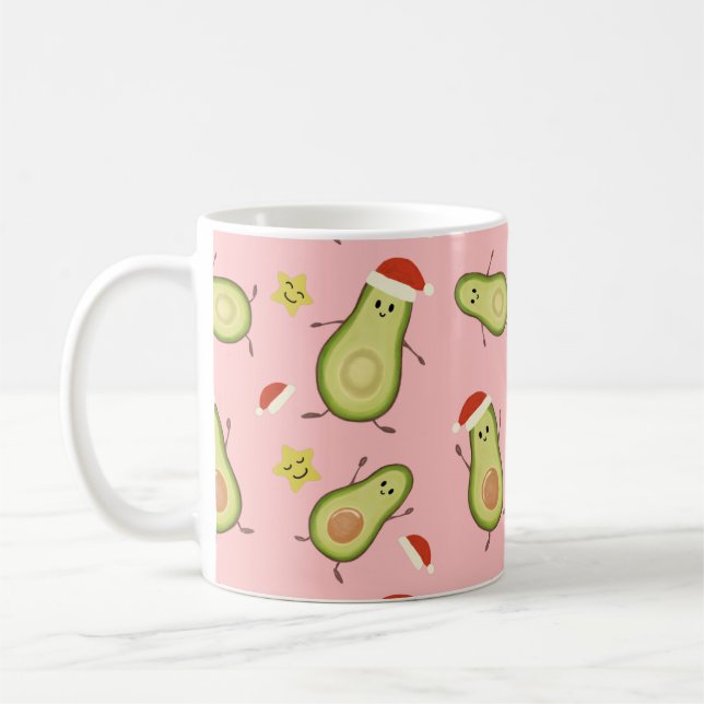 Avocados & Weihnachten Kaffeetasse (Links)