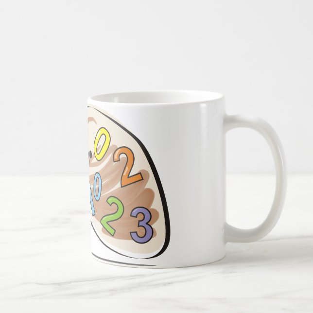 Avocadozahlen Kaffeetasse (Rechts)