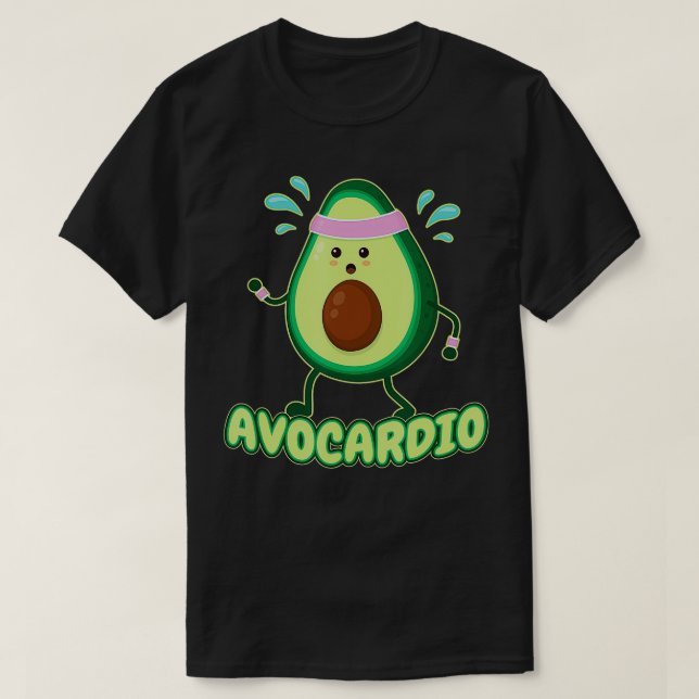 Avocardio Avodio Übung Fitness Gym Runner Avo T-Shirt (Design vorne)
