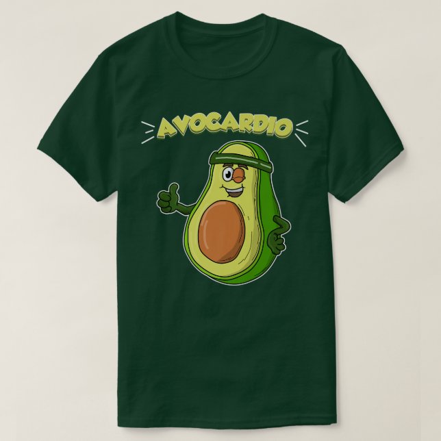 Avocardio Cardio Avocardo Avocado  T-Shirt (Design vorne)