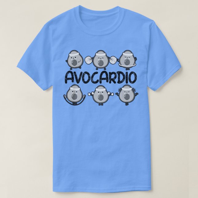 Avocardio, Gym Funny, Avocado Workout für Männer F T-Shirt (Design vorne)