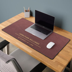 Avocat Avocat Faux Cuir Personnalisé Or Marron