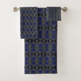 Avocat Bleu Noir Gris Gris Serviettes de bain