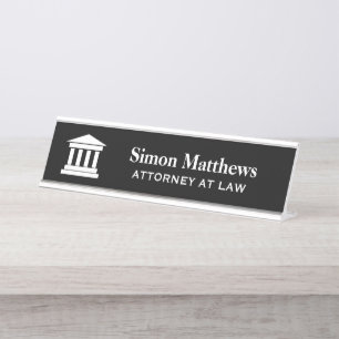 Avocat de la loi plaques de nom de bureau personna