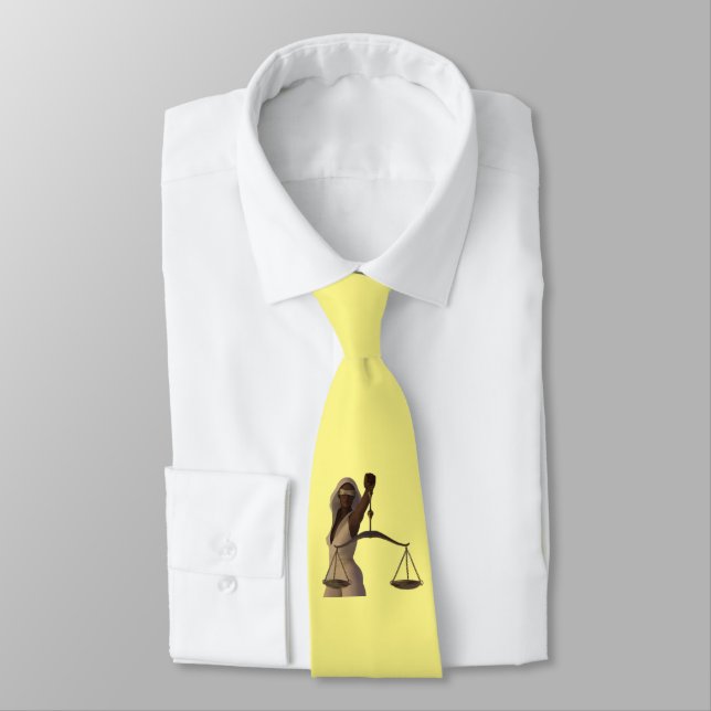 Avocat noir Cravate initial personnalisé (Attaché)